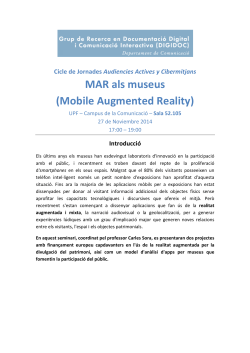 Ciclo de Jornadas Audiencias Activas y Cibermedios "MAR en los museos"