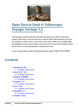 Open Source Used In Videoscape Voyager Vantage 3.2