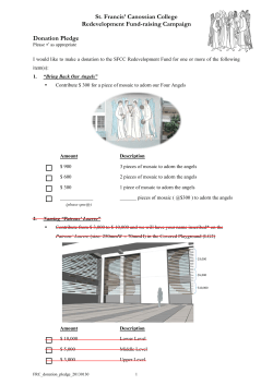 Local Donation Pledge Form
