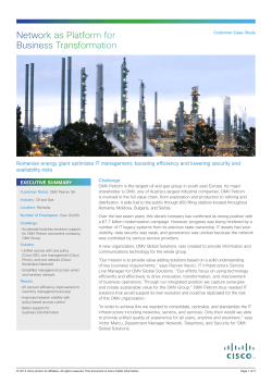 Network as Platform for Business Transformation