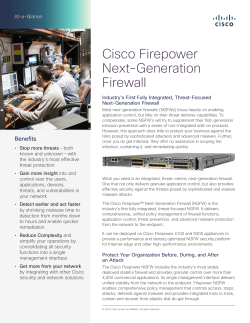 Firepower NGFW at-a-glance