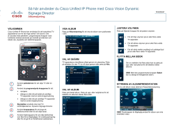 Anv&Atilde;&curren;ndning av Cisco Unified IP Phone 7975 med Cisco StadiumVision: Albumstyrning