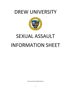 Drew University Procedures for Sexual Assault