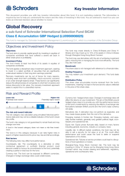 Key Investor Information