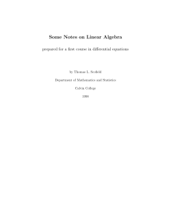 essential linear algebra