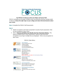 Student Guide to Exploring Majors and Career Options