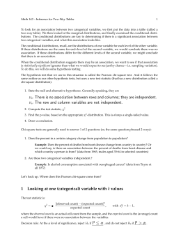 Chi-squared tests