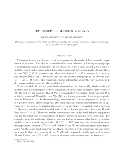 Semigroups of modules
