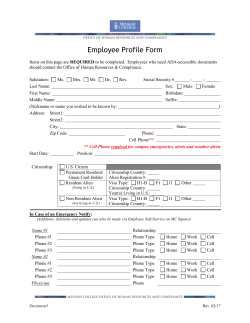 Employee Profile Form