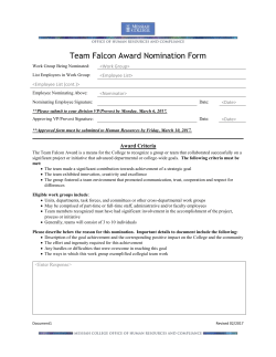 Team Falcon Award