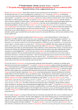 The A-Z of why Gender Matters in Research and Innovation H2020