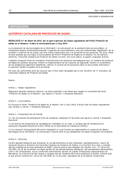 Premi Protecci de dades en el disseny