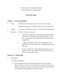 Amended PSA Constitution