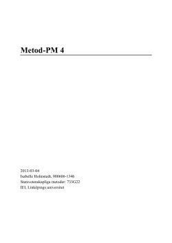 Isabelle Holmstedt-Metod PM.pdf