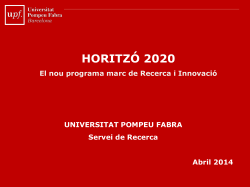 Breu resum de l'Horitz 2020