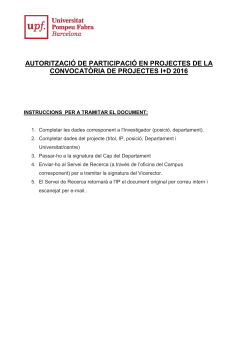 Autoritzaci de participaci en projectes d'altres universitats