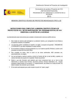 Model de mem ria projecte individual "Retos"