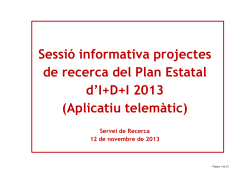 Informaci sobre l'aplicatiu telem tic per les sol licituds 2013