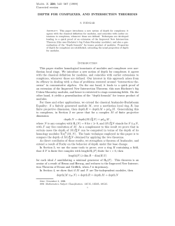 Depth for complexes, and intersection theorems