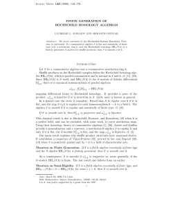 Finite generation of hochschild homology algebras