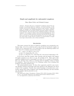 Depth and amplitude for unbounded complexes