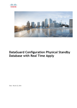 Oracle Data Guard Installation Guide