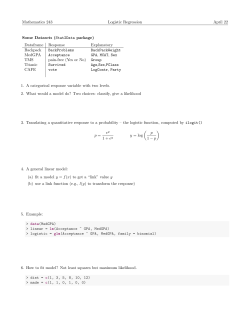 Logistic regression