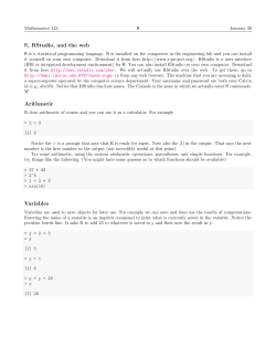 Notes on R