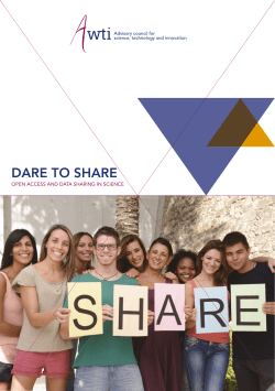 Dare to share - open Access and Data Sharing in Science