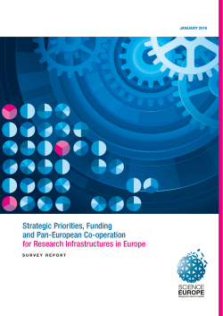 Strategic Priorities, Funding and Pan-European Co-operation for Research Infrastructures in Europe - Survey report