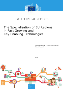The Specialisation of EU Regions in Fast Growing and Key Enabling Technologies