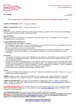 Resum convocat ria 2013