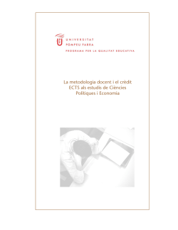 An lisi comparativa dels estudis de Ci ncies Pol tiques i Economia