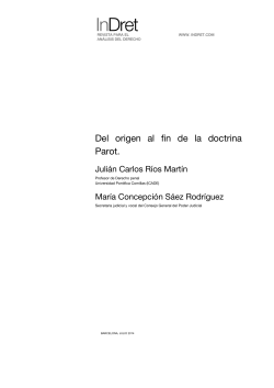 the history of the Parot Doctrine