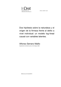 the origin of the firmness against crime at the individual level