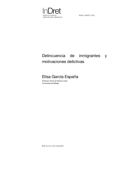 immigrant crime and criminal motivations