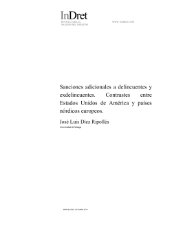 additional sanctions on offenders and ex-offenders