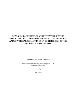 Miljöteknikföretag i Östergötland (Pdf-fil)