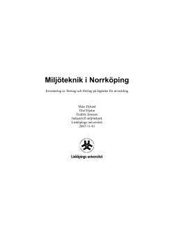 Milj&ouml;teknik i Norrk&ouml;ping (Pdf-fil)