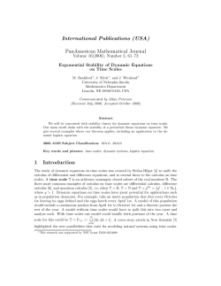 Exponential Stability of Dynamic Equations on Time Scales