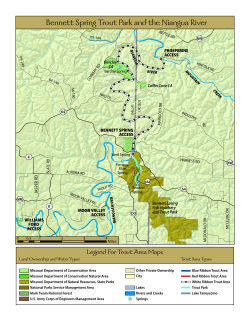 Bennett Spring Trout Park and the Niangua River Map