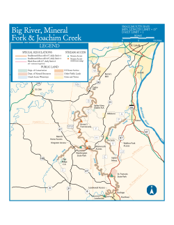 Big River, Mineral Fork and Joachim Creek Map