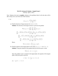 Solutions to review exam 2