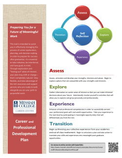 The Career Professional Development Plan