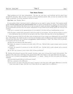 Test 3 Solutions Comments
