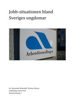 Arbetslosheten i Sverige rapport.pdf