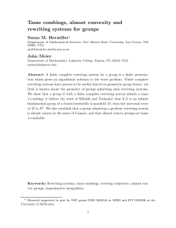 Tame combings, almost convexity and rewriting systems for groups