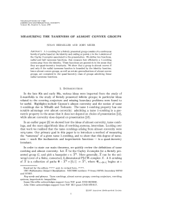 Measuring the tameness of almost convex groups