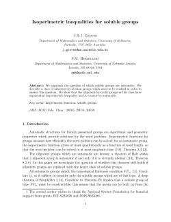 Isoperimetric inequalities for soluble groups