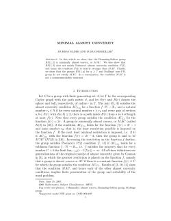 Minimal almost convexity